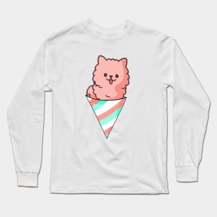 Cotton Candy Corgi Long Sleeve T-Shirt